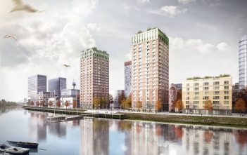 Projekt Heimathafen an der Düsseldorfer Speditionsstraße (Illustration: ksg-architekten)