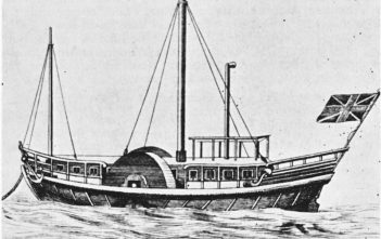 Die Defiance - das erste Dampfschiff auf dem Rhein