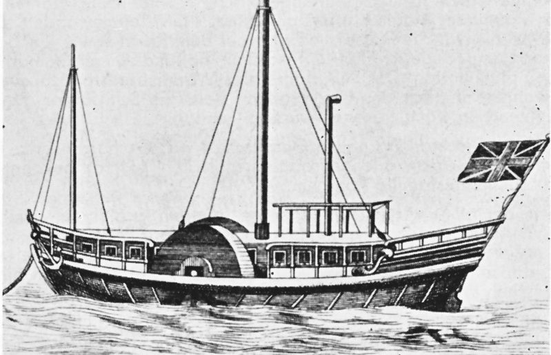 Die Defiance - das erste Dampfschiff auf dem Rhein