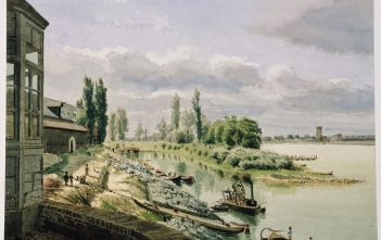 Der Deuter Hafen auf einem Gemälde von 1822
