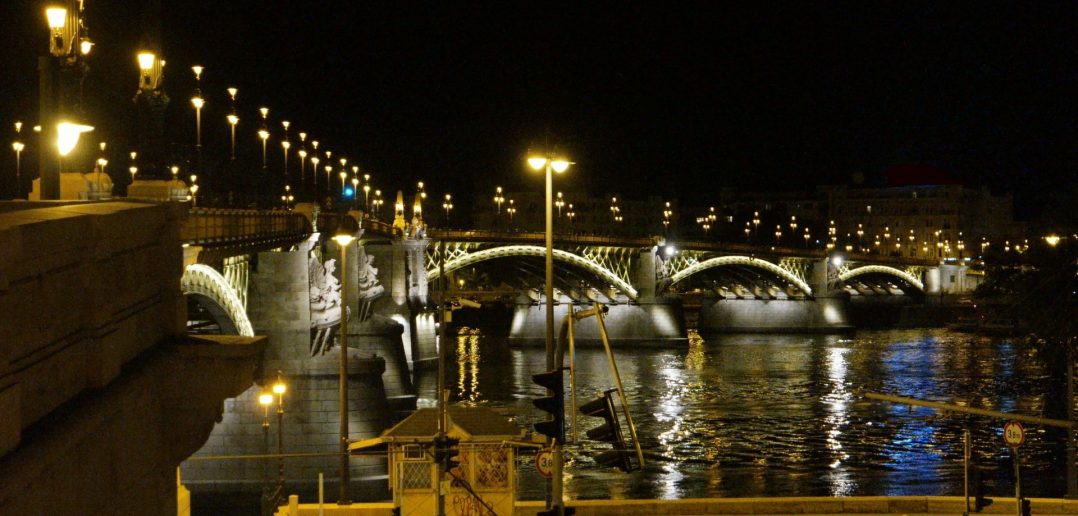 Die Margaretenbrücke über die Donau in Budapest