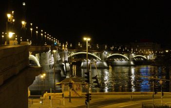 Die Margaretenbrücke über die Donau in Budapest